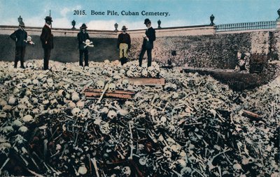 Bone Pile, Cuban Cemetery, c1910 by Unbekannt