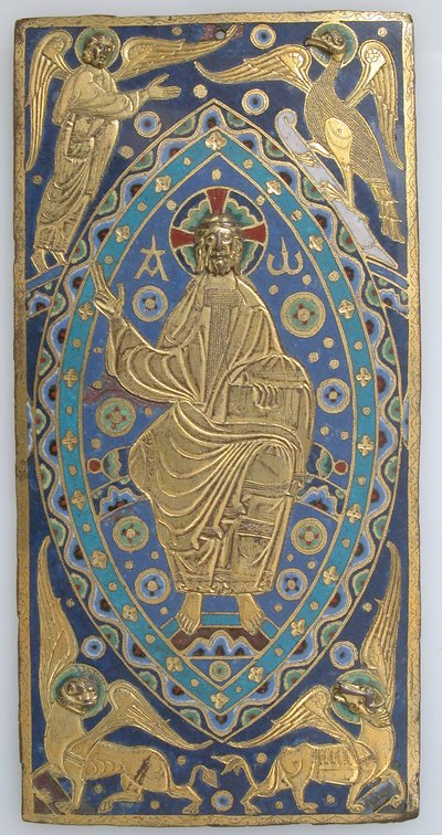 Book-Cover Plaque with Christ in Majesty, French, ca. 1200 by Unbekannt