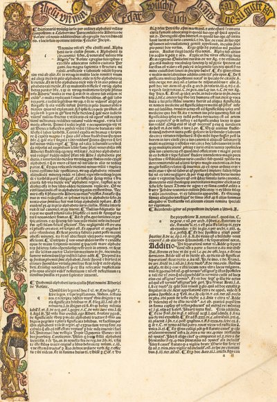 Border from an Almanac by Unbekannt