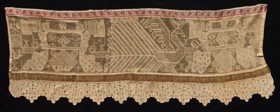 Border with Peacock Motif by Unbekannt