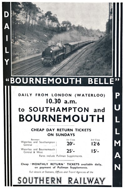 Bournemouth Belle - Southern Railway by Unbekannt
