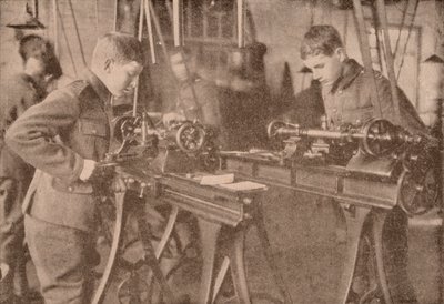 Boys of Bradfield College Making Shell Parts, Berkshire by Unbekannt