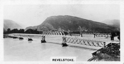 Bridge over the Columbia River, Revelstoke, British Columbia, Canada by Unbekannt