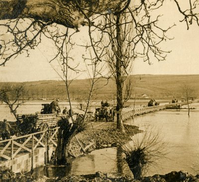 Bridge Over the River Meuse at Dugny, Northern France, c1914-c1918 by Unbekannt
