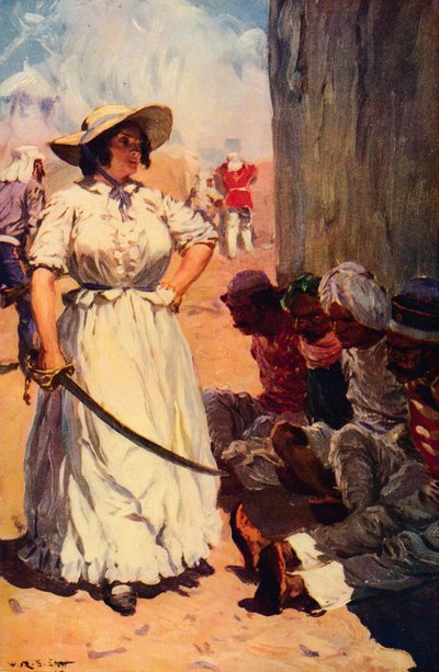 Bridget Widdowson on Guard at Cawnpore, 1857 c1912 by Unbekannt