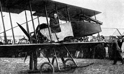 British aeroplane with quick-fire gun, First World War by Unbekannt