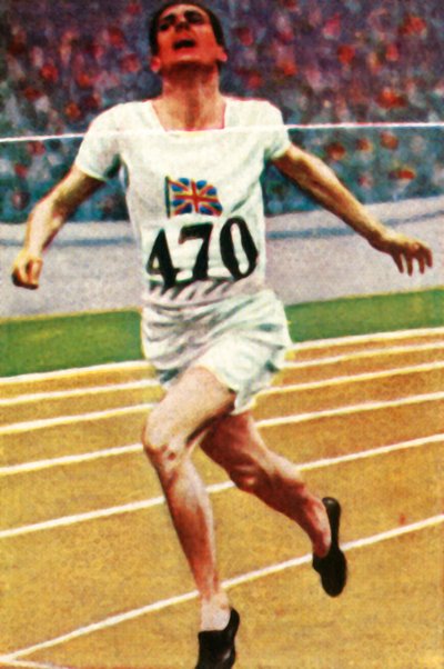 British athlete Douglas Lowe winning the 800 metres in Athletics, 1928 by Unbekannt