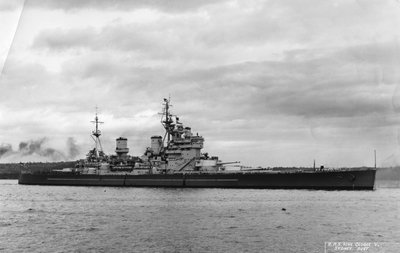 British Battleship HMS King George V, Sydney, Australia, 1945 by Unbekannt