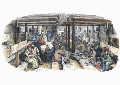 British Emigrants Bound for Sydney, Australia, in Quarters on the St Vincent by Unbekannt
