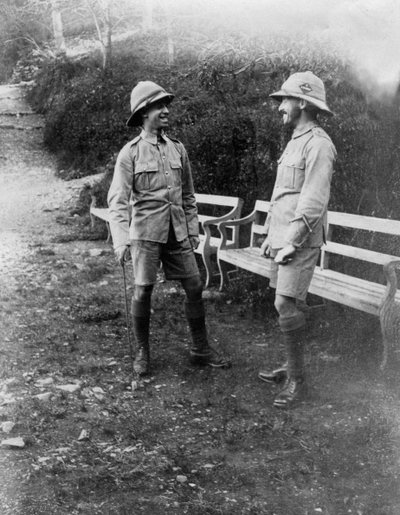 British soldiers, Chakrata, India by Unbekannt