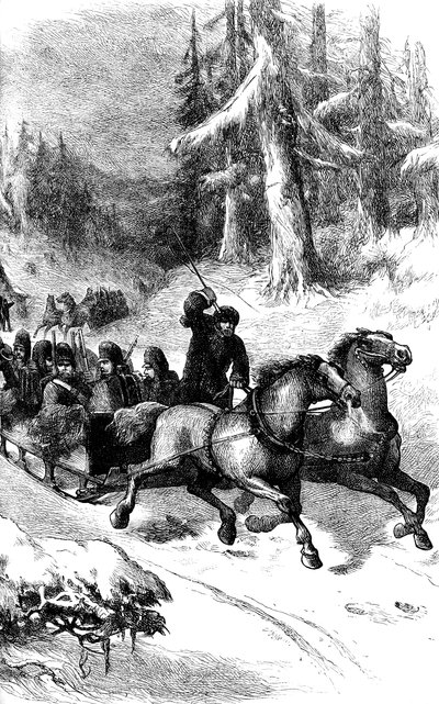 British Troops Conveyed Through Canada in Winter, c1860s-c1880 by Unbekannt