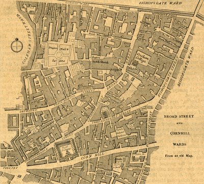 Broad Street and Cornhill Wards by Unbekannt