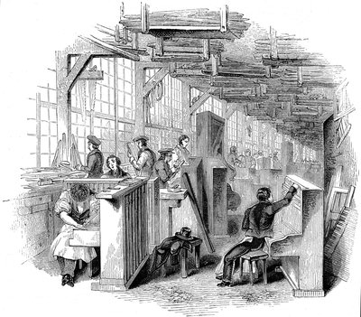 Broadwoods piano factory, Horseferry Road, Westminster, London by Unbekannt