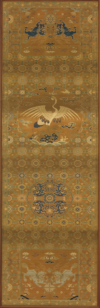 Brocade, Silk. Oblong Panel, Chair Cover by Unbekannt