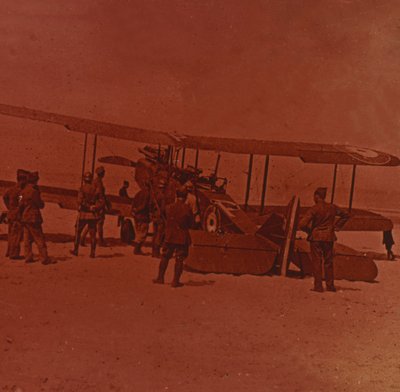 Broken Down British Plane by Unbekannt