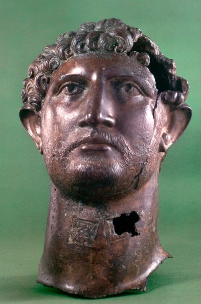 Bronze head of the Emperor Hadrian, 2nd century AD by Unbekannt