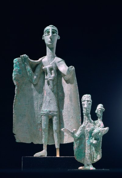 Bronze Mother and Child Statues, Nuragic Culture, Siniscola, Sardinia, 9th-6th Century BC by Unbekannt