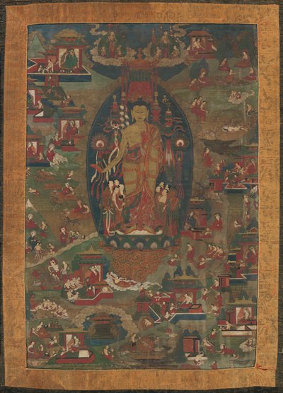 Buddha Shakyamuni and Scenes of His Previous Lives (Jataka Tales) by Unbekannt