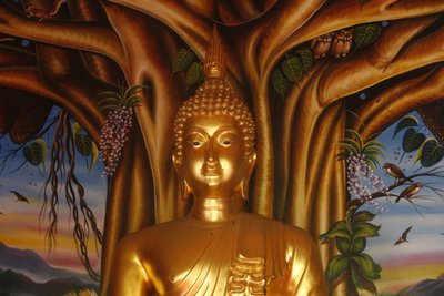 Buddha Statue in Wat Dab Phai, Chiang Mai, Thailand by Unbekannt