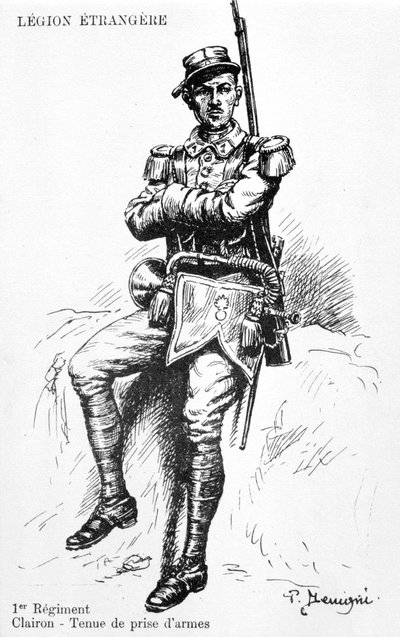 Bugler, 1st Regiment of the French Foreign Legion, 20th century by Unbekannt