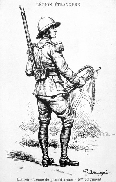Bugler, 5th Regiment of the French Foreign Legion by Unbekannt