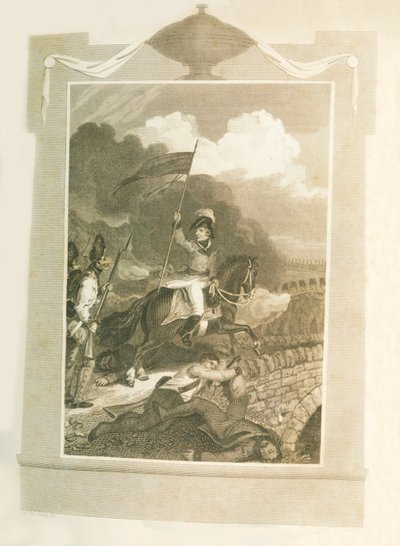 Buonaparte attempting to force the Bridge of Arcola by Unbekannt