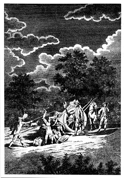 Burying Victims of the Plague of London at Night in Multiple Graves by Unbekannt
