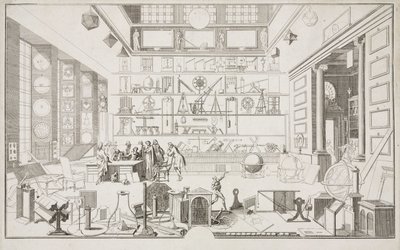 Geometry Cabinet of Mr. LE CLERC - Research Centres The Physical Laboratory of the Academy of Sciences, Paris, c 1700 by Unbekannt