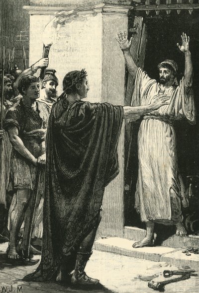 Caesar Possessing Himself of the Treasure in the Temple of Saturn by Unbekannt