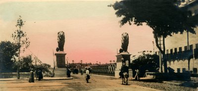 Cairo: The Kasr-El-Nile Bridge, c1918-c1939 by Unbekannt