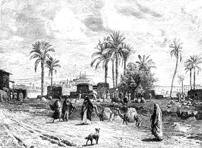 Cairo seen from the left bank of the Nile, 1881 by Unbekannt
