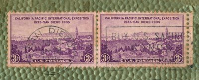 California Pacific International Exposition - U.S. Postage Stamp by Unbekannt