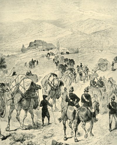 Camp of General Roberts at Thal on the Kuram River by Unbekannt