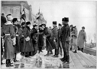 Canadian troops about to leave for the Boer War, 1900 by Unbekannt