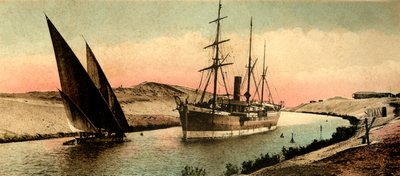 Canal of Suez - The Curve of el-Guersh by Unbekannt