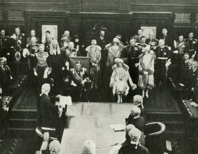 Canberra, Australia. Their Majesties Opening the First Federal Parliament, May 9th, 1927 by Unbekannt