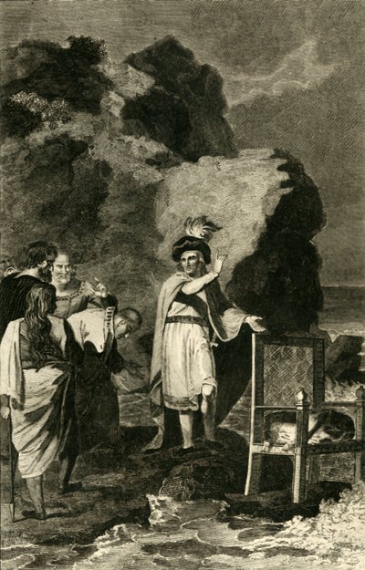 Canute Reproving His Courtiers, 18th-19th century by Unbekannt
