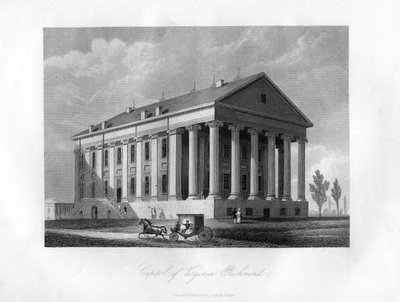 Capitol of Virginia, Richmond, USA, 1855 by Unbekannt