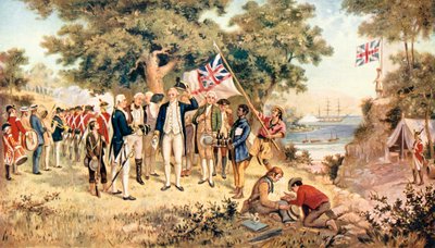 Captain James Cook Taking Possession of New South Wales in the Name of the British Crown by Unbekannt