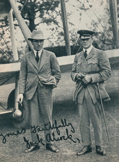 Captain John Alcock and Lieutenant Arthur Whitten Brown, British Aviators by Unbekannt