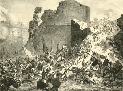 Capture of Calais by the French Under the Duke of Guise, 1558, 1890 by Unbekannt