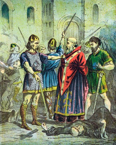 Capture of St Alphege, Archbishop of Canterbury, 1012 by Unbekannt
