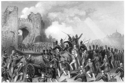Capture of the Cashmere Gate, Assault of Delhi by Unbekannt