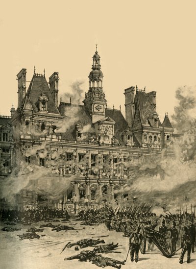 Capture of the Hotel de Ville, Paris, July Revolution, 1830 by Unbekannt