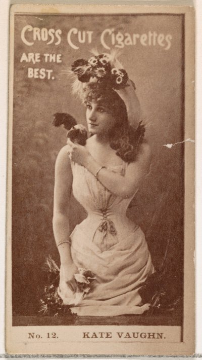 Card Number 12, Kate Vaughn, from the Actors and Actresses Series by Unbekannt