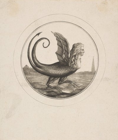 Caricature Showing Marie Antoinette as a Dragon by Unbekannt