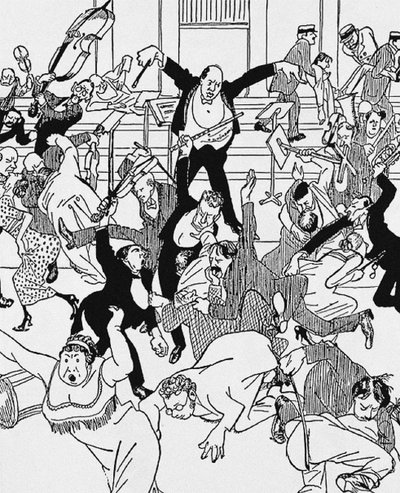 Caricature on Schoenberg