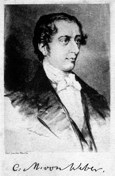 Carl Maria von Weber, German composer by Unbekannt