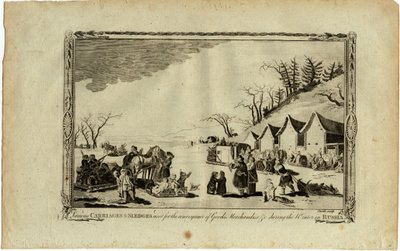 Carriages and Sledges During the Winter in Russia by Unbekannt