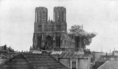 Cathedral of Reims, First World War by Unbekannt